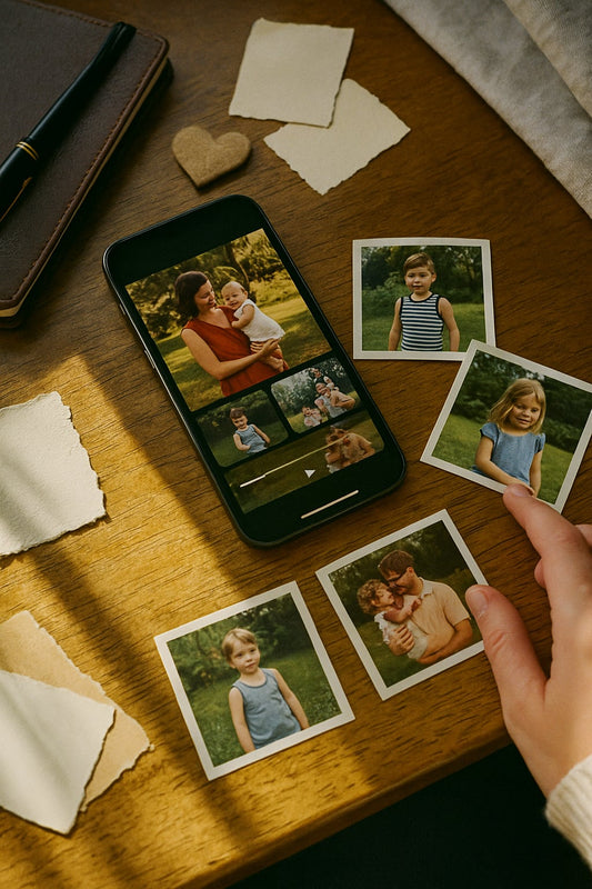 Everstory memory reel playing on a phone